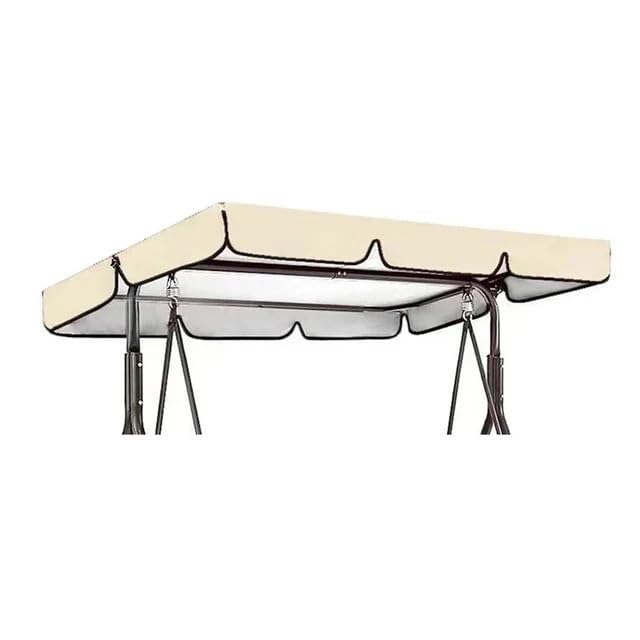 Auvent de rechange étanche pour balancelle de jardin contre la pluie beige
