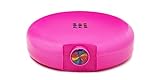 Caboodles Rainbow Rad Cosmic Cosmetic Retro Compact Makeup Organizer, Bright Fuchsia