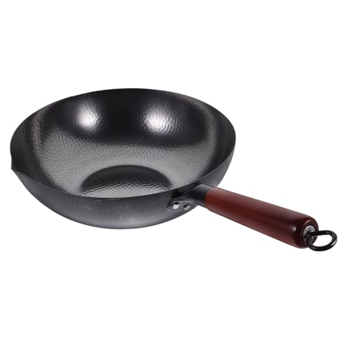 Wok de hierro forjado antiadherente ABOOFAN