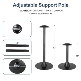 Adjustable Aluminum Anti-Sag Canopy Poles - Heavy-Duty Water Pooling Prevention for Outdoor Awnings/Patio Covers 1 Pack by Funshot - Used condition - Image 3