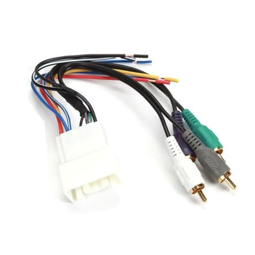 70-8113 Car Stereo Receiver Wiring Harness RCA Speaker Harness and Power Connect for Select 2000-2007 Toyota Lexus ES 330 4Runner Camry Highlander Tacoma Tundra Vehicles with Factory Amplifier