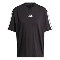 Adidas Sportswear Essentials 3-Stripes Womens' Boyfriend T-Shirt, Black, Small