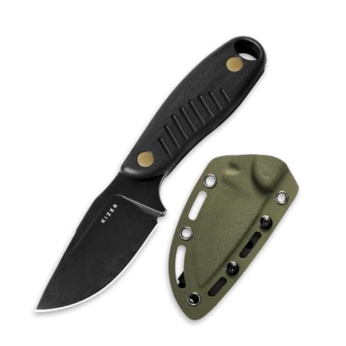 Kizer Hare Fixed Blade Knife with Sheath, 3.14