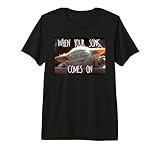 Star Wars The Mandalorian Grogu When Your Song Comes On Meme Men's Premium Tri-blend T-Shirt, Black, Large