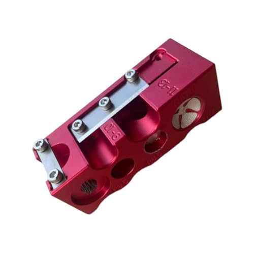 PEWETE 16 in 1 ビリヤード プールキュー チップ形状 ビリヤードアクセサリー 多用途バーニッシャー ポータブル プールキュー チップ 修理ツール ゲーム用, 赤