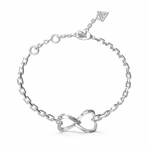 Guess Mon Amour Two Hearts JUBB04618JWRHS ���f�B�[�X �u���X���b�g�A�N���X�^���A�N���X�^��, �V���o�[�B, �n�[�g