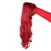 Red Curly Wig, Max Beauty Red Mermaid Cosplay Wigs for Woman with Starfish Hair Clips, Adult Long Hair Daily Wig Heat Resistant Synthetic Fiber for Halloween for Cosplay for Christmas (Red 1)