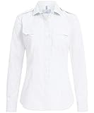 GREIFF Größe 44 Corporate Wear Basic Damen Pilotbluse Neues Modell Regular Fit Langarm Weiss Modell 6570 1455
