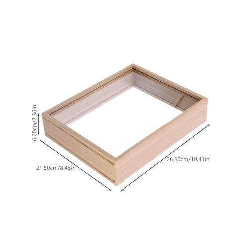 Caja para especímenes de flores secas para conservar recuerdos botánicos en la pared 6