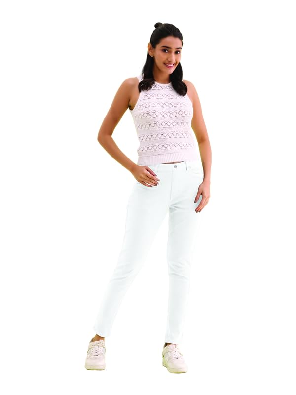 Image of GO COLORS Women Solid Super Stretch Warm Jeggings