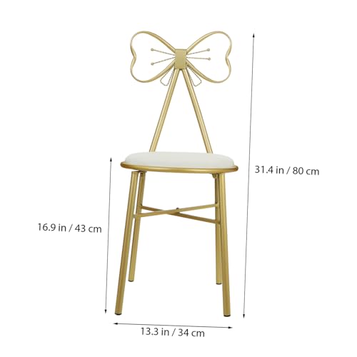 Taburete de tocador estable con almohadillas antideslizantes para maquillarte sin balanceos 4