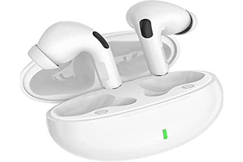 YOOUS Auriculares Inalámbricos, Auriculares Bluetooth HiFi Estéreo, Bluetooth 5.0 Impermeables IPX7, Auriculares con Cancelación de Ruido, USBCarga Rápida Reproducción de 40H, Bianco Cover