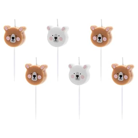 PartyDeco Teddy Bear Birthday Candles Set Cover