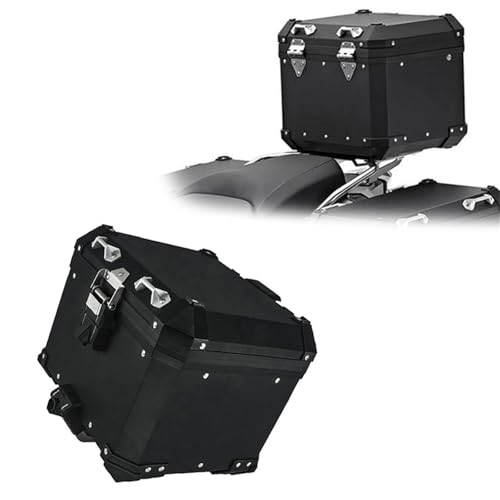 �o�C�N�p���[�{�b�N�X �o�C�N�A�N�Z�T���[ �T�C�h�{�b�N�X ���Q�b�W�p�j�A ���[�g�����N ���s�p�g�b�v�P�[�X �A���~ F750/F850 GS 2018 2019 2020 2021 2022 2023 2024(Top Case Black)