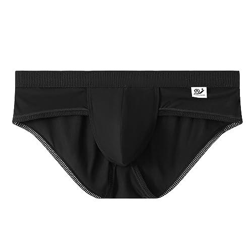 Genérico Calzoncillos Sexy Hombre, Calzoncillos Hombre Holgados Y CóModo VersáTil Tejido De Seda Helada Color Liso Transpirable Suave Y EláStico