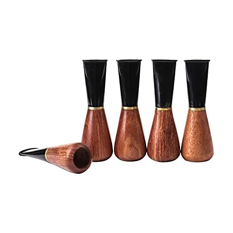 MUXIANG Cigar Mouthpiece Holder 5 Sizes Set for Men and Women Wood Cigar Holder 9mm Paper Filter B Shape BE0152-505G Cover