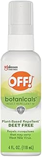 OFF! Botanicals Deet-Free Insect Repellent, Plant-Based Bug Spray & Mosquito Repellent, 4 oz