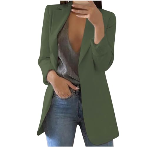Blazers for Women Business Casual Outfits Fall Fashion Clothing Lightweight Jackets Classy Date Night Spring Summer Jackets Winter Outfits Blazer Dress Army Green