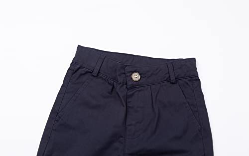 Mud Kingdom Boys Chino Pants Twill School Uniform Adjustable Waist Pull On3