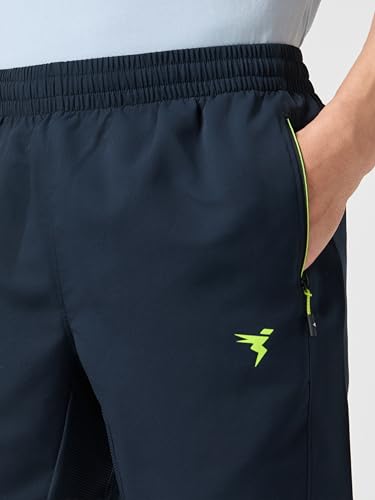 Image of TECHNOSPORT Men Solid Slim Fit Sports Shorts Techno LITE UPF50+ Polyester Mid Rise Drawstring Shorts Pant for Men Gym Workout Running Cricket Casual Quick Dry