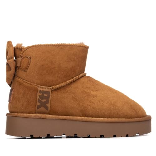 XTI - Botín Niña Camel - Calzado Cómodo y Versátil - Moda casual - Modelo 15129901 (Talla 36)