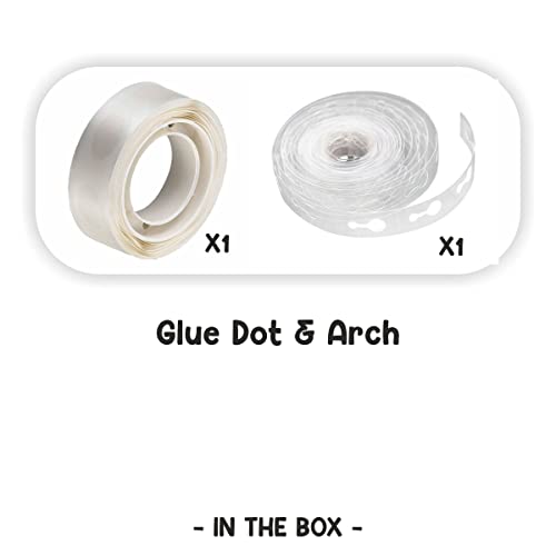 Image of Just Party Adhesive Glue Dot & 5 meter Arch Strip combo for Wedding /Anniversary /Birthday Decoration - 1 Roll Each