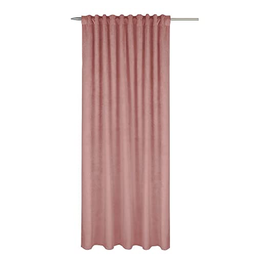GardinenOutlet Glory Velvet Curtain with Tape or Hidden Tab Tops, Mauve, 96 x 53 Inches, W 53.1" x L 96.5" (1 Panels) - Image 2