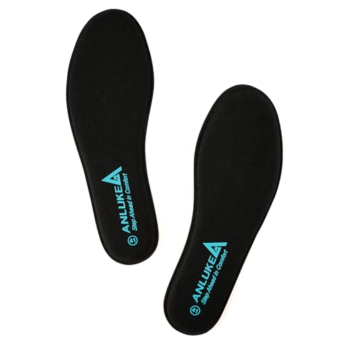Memory Foam Insoles for Men & Women, Shoe Inserts, Black