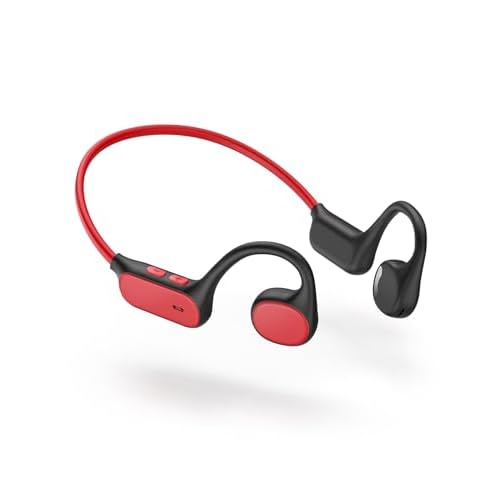 iClever Kids Headphones, Bluetooth 5.4 Air Conduction Open Ear Headphones, Safe Volume 74&85 dBA, Clear Audio, 360° Bending, Ultra-Light Comfortable Kids Bluetooth Headphones for iPad/Outdoo