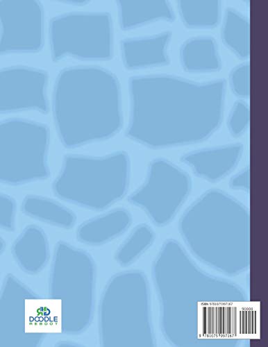 Rolling 1979: A large notebook for note taking, journaling and making plans. | Retro Roller Skates on Blue Giraffe Spots Design image 4