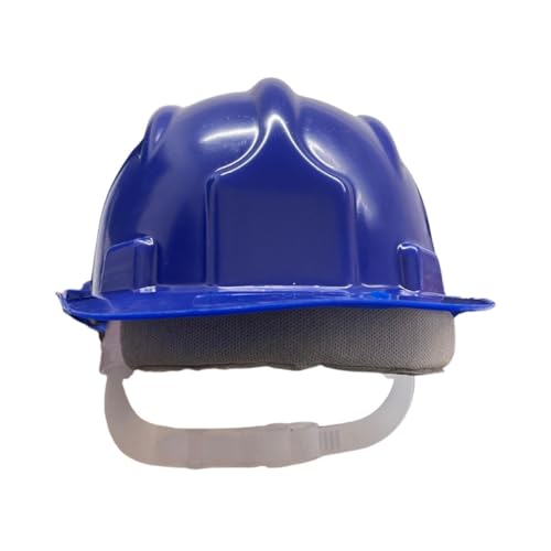 Capacete de Proteção Segurança com Aba Frontal EPI Obra PLT (Azul)