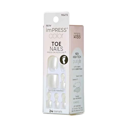 Kiss - Unhas Autoc Impress Color P/Pes Imt501 Lustre White