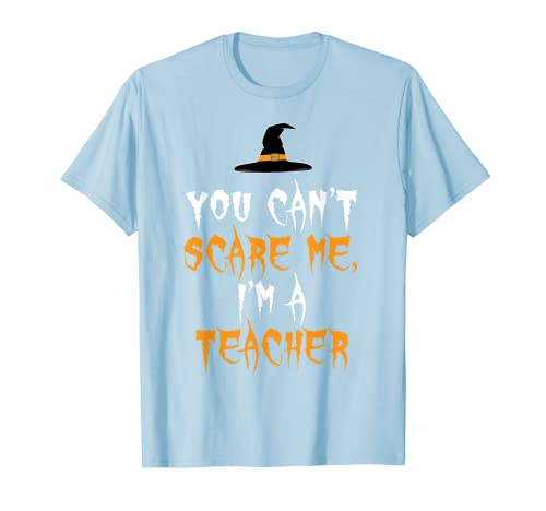 Funny Teacher - Camiseta de Halloween para profesores de escuela de miedo Camiseta