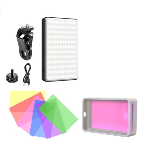 Lumière de remplissage vidéo RVB LED pour téléphone portable avec batterie rechargeable de 3000 mAh