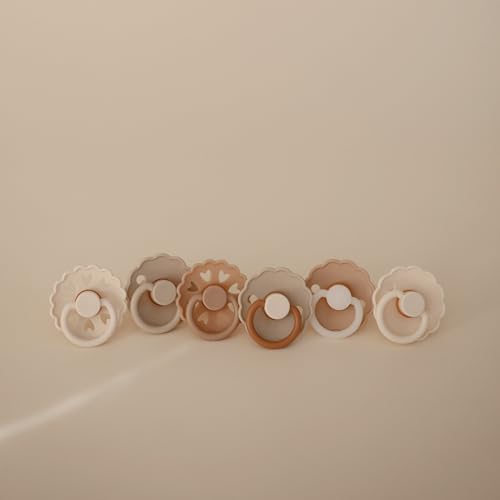 FRIGG SilkySoft Silicone Baby Pacifier 6-Pack Cinnamon Charm | Made in Denmark | BPA-Free (6-18 Months) - Image 4