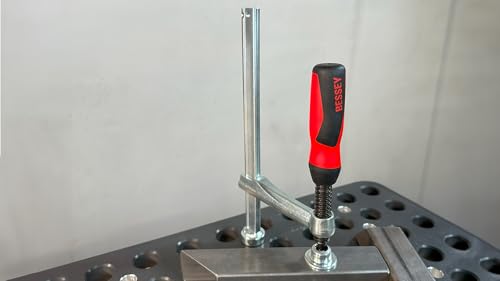 BESSEY Spannelement mit fixer Ausladung TW16-20-10-2K, Spannweite 200 mm Ausladung 100 mm, 16 mm Ø, Positionsgenaues individuelles Spannen, Gewicht 0,93 Kg