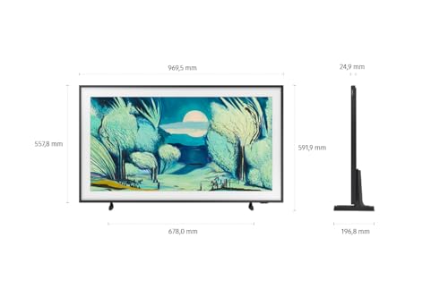 Samsung The Frame LS03F 4K QLED 43 Zoll (108 cm) UHD Fernseher, Modern Frame Design, NQ4 AI Gen2 Prozessor, Art Mode, Artful Picture Quality, One Connect Kabel, Samsung Vision AI Smart TV