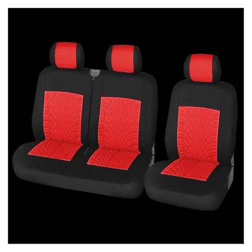 Housses de siège Vito et Sprinter rouge 3 places | Idéal artisans et longs trajets