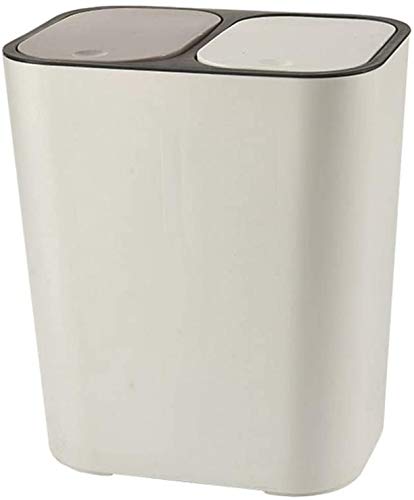 Opiniones y reviews de Basura y reciclaje los más solicitados. 48 Wlnnes Doble cubierta botes de basura doble con compartimentos Papelera de reciclaje Con 2 tapas, 12.99in alta en seco y húmedo de la basura de tipo canpush cubo de basura de...