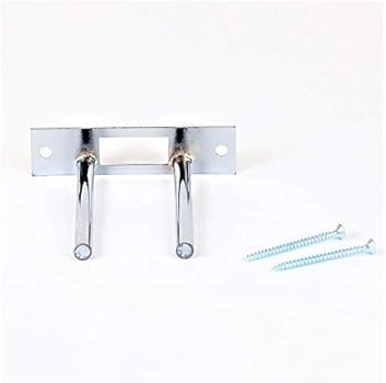Door Reinforcement | Deadbolt Strike Plate Reinforcer | Anti Kick Door | Two Post Strike Plate | TUFF STRIKE | Satin Nickel