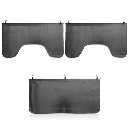 3 Pcs Automotive Mechanic Magnetic Fender Cover Mat Pad Protective Mat with Hooks, Microfiber Leather, for Repair Automotive Work SUV Sedan Trucks Etc