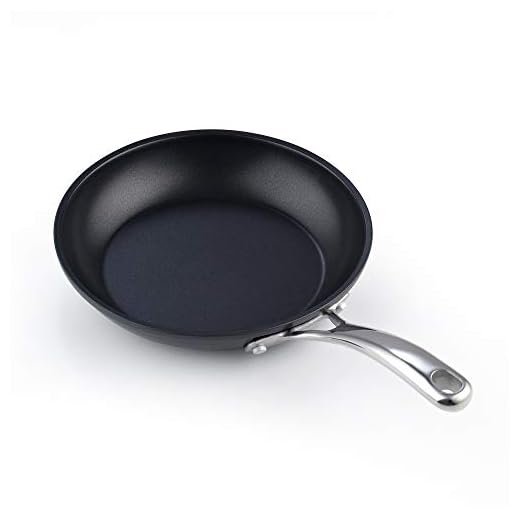 Cooks Standard 8-Inch/20cm Nonstick Hard, Black Anodized Fry Saute Omelet Pan, 8-inch,2569