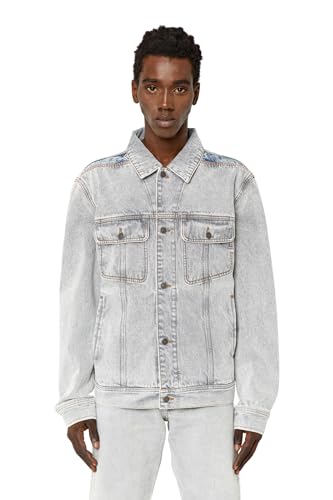 DIESEL ミックスマテリアルデニムジャケット ニット　S DIESEL ディーゼル ミックスマテリアル ジャケット レディース