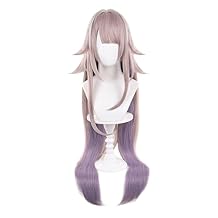 OSIAS Game Herta Cosplay Wig Long Pink to Purple Gradient