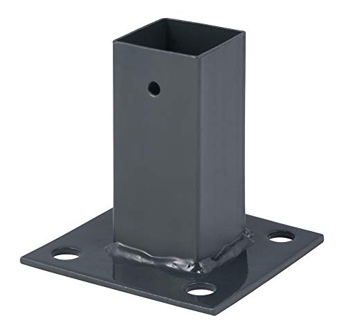 Verdelook Piastra Di Fissaggio In Ferro A Sezione Quadrata, 40X40 Mm