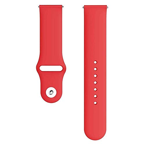 Image of Soft Silicone 20mm Strap Compatible with Amazfit Bip /Lite /GTS /Samsung Gear Sport /Galaxy Watch 42mm / Active /2 40-44mm /Realme Classic /Fashion Smartwatch Strap