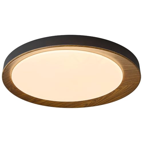DOBQHWY Lámpara Techo Semiempotrada Personalizada Lámparas Empotradas Retro Fáciles Instalar Lámpara Panel Bajo Consumo Escandinava Luminaria Plana Con Atenuación Tres Colores Para Cocina,Lavadero