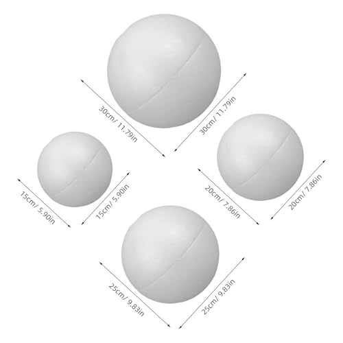 Boules en mousse pour projets de Noël et décors de table faits maison