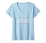 Womens Make Poland Great Again - Funny Polish Pride Polska V-Neck T-Shirt