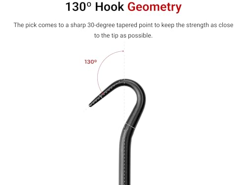 Image of TEKTON 130-Degree Blunt Hook | PNH24105 | 1 /8 x 3 in. Shank